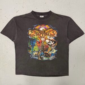 Vintage 1994 Daytona Bike Week Rare Single Stitch Tattoo Biker T Shirt XXL